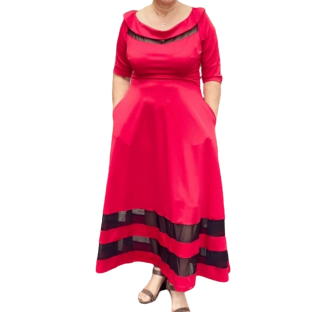 Dress Red and Black Size M NWOT